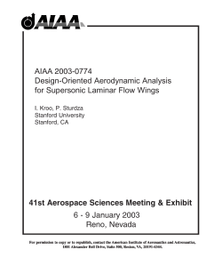 Sample  Cover 4 Aerospace Sciences Meeting &amp; Exhibit 1st