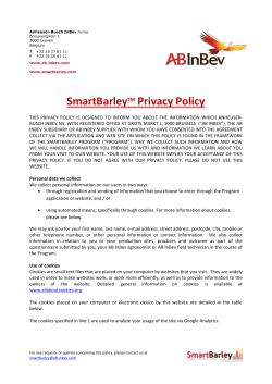 SmartBarley Privacy Policy TM