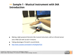 &gt;&gt; Sample 1 - Musical instrument with S4A Introduction