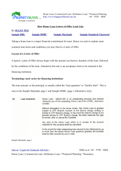 Taking a home loan is a major financial commitment for... common loan terms and conditions you may find in a... How Home Loan Letters of Offer Look Like