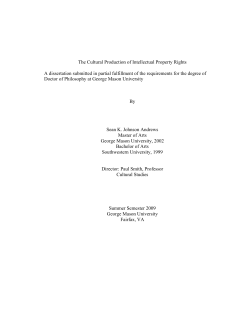 A dissertation submitted in partial fulfillment of the requirements for... Doctor of Philosophy at George Mason University