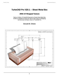 TurboCAD Pro V20.1 – Sheet Metal Box (With UV Wrapped Texture)