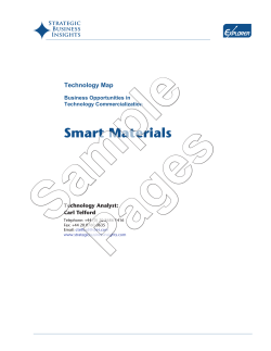 Sample Pages Smart Materials Technology Map