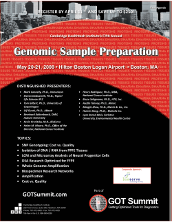 Genomic Sample Preparation