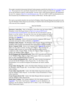 This sample is intended to demonstrate the kind of safety... . This program has been specifically designed for the fictional...  com