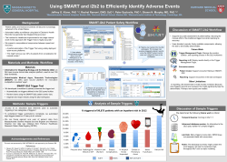 Using SMART and i2b2 to Efficiently Identify Adverse Events