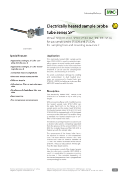 Electrically heated sample probe tube series SP®