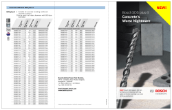 NEW! Bosch SDS plus-3 Concrete drill bits SDS plus-3 SDS plus-3
