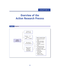 Overview of the Action Research Process Chapter 2
