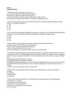 Exam 3 Sample Questions