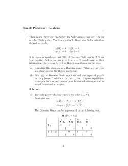 Sample Problems + Solutions