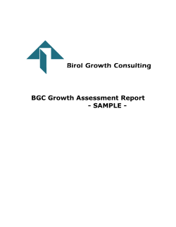 BGC Growth Assessment Report - SAMPLE -