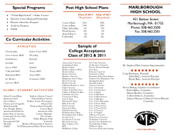 Special Programs Post High School Plans