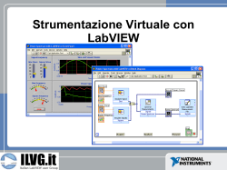 Strumentazione Virtuale con LabVIEW