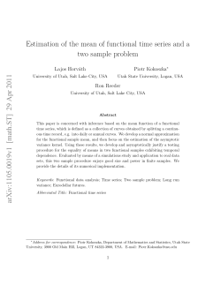 Estimation of the mean of functional time series and a