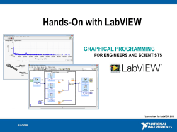 Hands-On with LabVIEW *Last revised for LabVIEW 2010