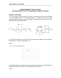 Sample Midterm Test 2 ( mt2s02) Fundamentals of Signals &amp; Systems