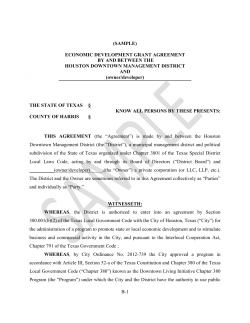 (SAMPLE) ECONOMIC DEVELOPMENT GRANT AGREEMENT BY AND BETWEEN THE