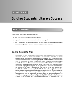 Guiding Students’ Literacy Success