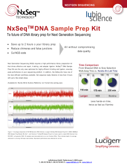 NxSeq DNA Kit Sample Prep