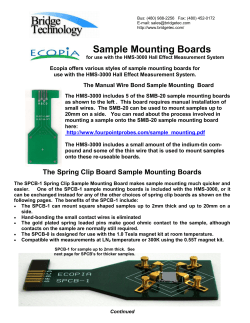 Sample Mounting Boards