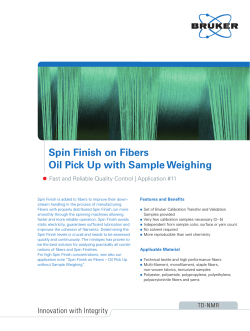 Spin Finish on Fibers Oil Pick Up with Sample Weighing