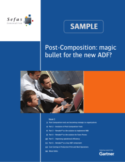 SAMPLE Post-Composition: magic bullet for the new ADF? Issue 1