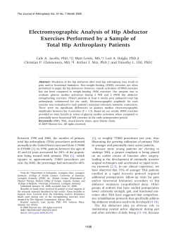 Electromyographic Analysis of Hip Abductor Exercises Performed by a Sample of