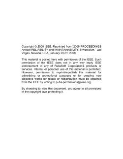 Copyright © 2008 IEEE. Reprinted from “2008 PROCEEDINGS