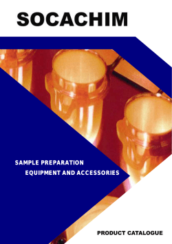 SAMPLE PREPARATION EQUIPMENT AND ACCESSORIES