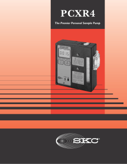 PCXR4 The Premier Personal Sample Pump
