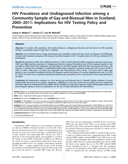 HIV Prevalence and Undiagnosed Infection among a