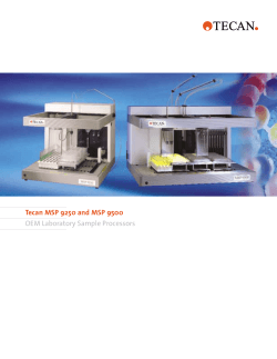 Tecan MSP 9250 and MSP 9500 OEM Laboratory Sample Processors