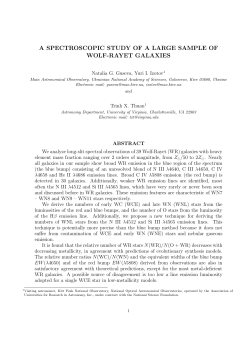 A SPECTROSCOPIC STUDY OF A LARGE SAMPLE OF WOLF-RAYET GALAXIES