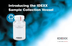 Introducing the IDEXX Sample Collection Vessel 1 Recyclable