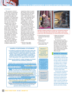 10 Steps to a Comprehensive Business Retention Program