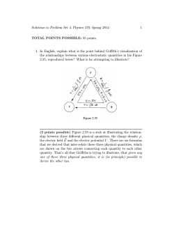 1 Solutions to Problem Set 4, Physics 370, Spring 2014