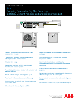 SCK Sampling System for Dry Gas Sampling