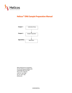 Helicos™ DNA Sample Preparation Manual
