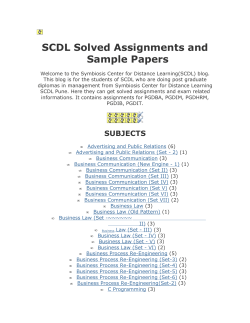 SCDL Solved Assignments and Sample Papers