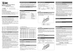 Installation and Maintenance Manual CP96 special ISO cylinder  CP96KDB100-****-DKR51504