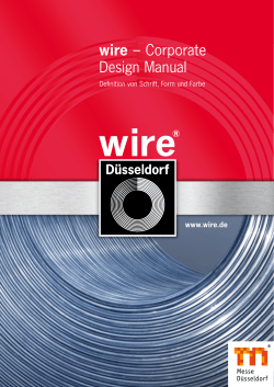 wire Design Manual wire Tube Corporate Design Manual