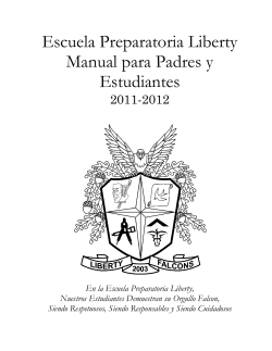 Escuela Preparatoria Liberty Manual para Padres y Estudiantes