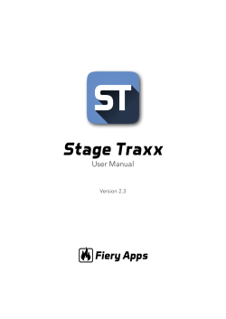 Stage Traxx  Fiery Apps