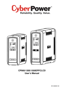 CP900/1300/1500EPFCLCD User’s Manual K01-0000331-00