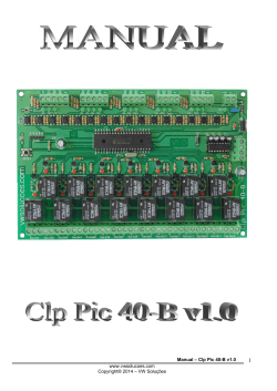 1 Manual – Clp Pic 40-B v1.0 www.vwsolucoes.com