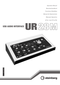 USB AUDIO INTERFACE EN DE FR