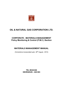 OIL &amp; NATURAL GAS CORPORATION LTD.