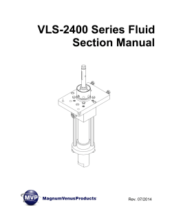 VLS-2400 Series Fluid Section Manual  Rev. 07/2014
