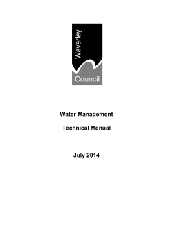 Water Management Technical Manual July 2014